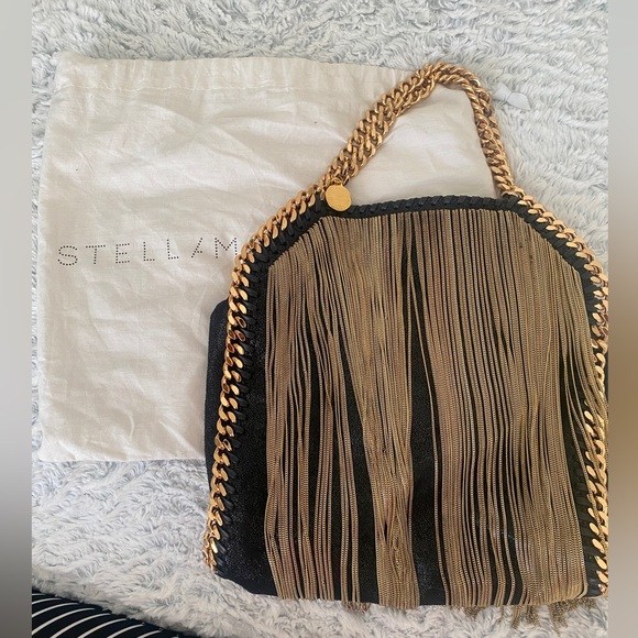Stella McCartney Falabella fringe gold bag - Picture 3 of 10
